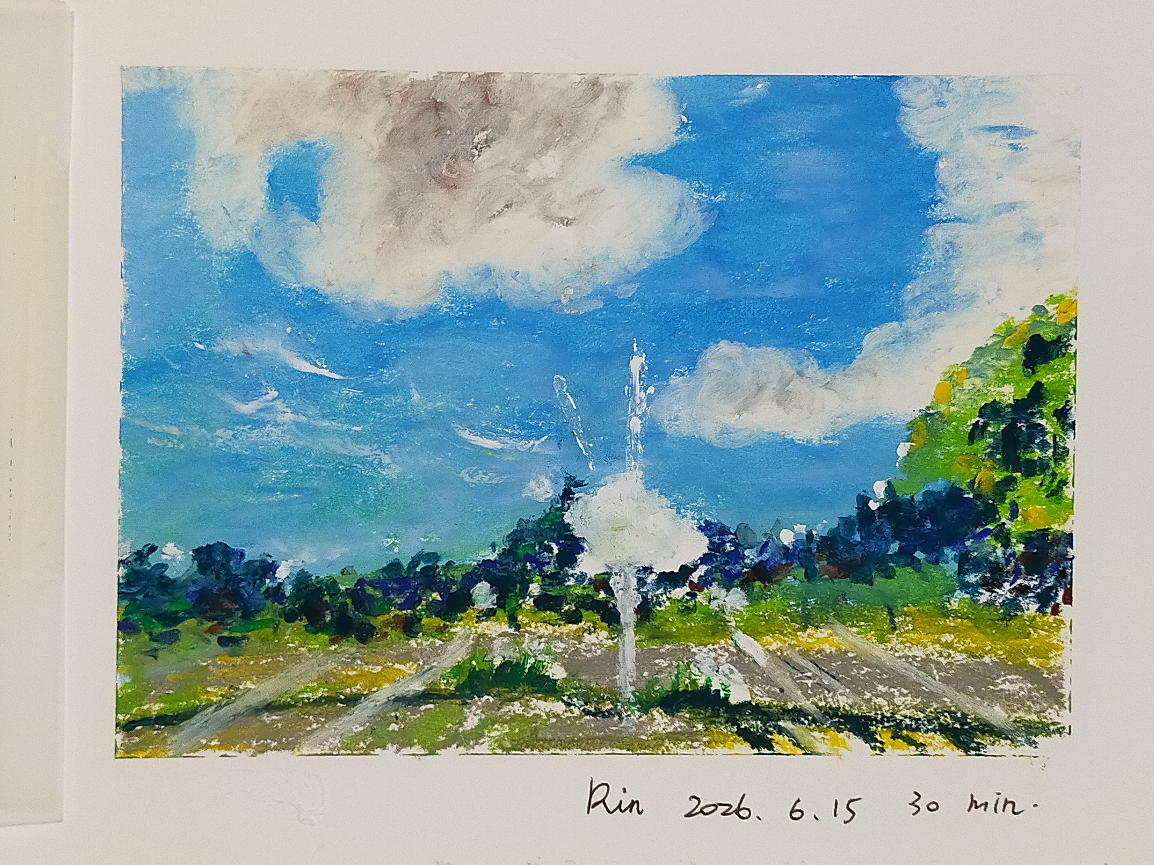 20260615 Oil Pastel Park