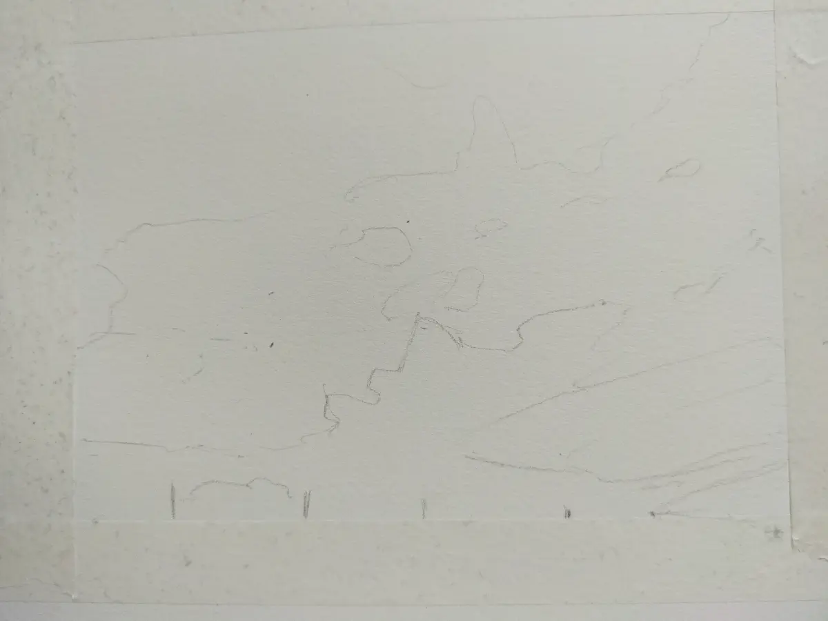 Pencil outlines. 補充圖片