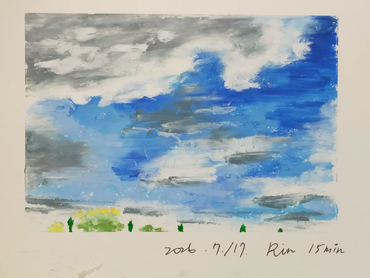 That sky is pretty and with different shapes clouds. 主圖